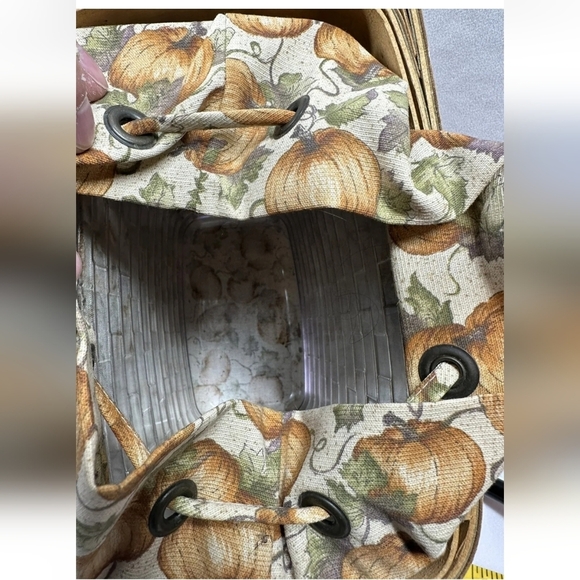 LONGABERGER BASKET AUTUMN TOTE LINER PUMPKIN PATCH 2003 - Picture 7 of 7